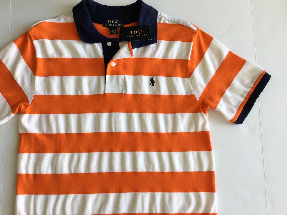NWT POLO RALPH LAUREN BOYS Sz14-16(L) STRIPED SHORT SLEEVE