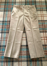 NEW Sears Perma Prest Mens Pants VTG 38 Short Made in USA Kings Road Light Brown