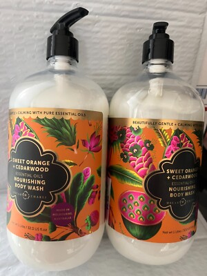 OSCAR CHARLI SWEET ORANGE +CEDARWOOD NOURISHING BODY WASH VEGAN   (2PACK)32FLOZ