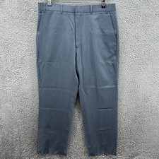 Vintage Levi  s Action Slacks Mens 38x30 Blue Wide Leg Flat Front Stretch Pants