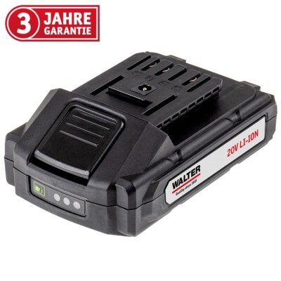 Walter Li-Ion Akku 20 V für WALTER Handrasenmäher und Akku Multitrimmer