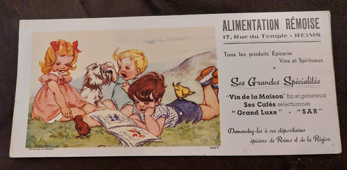 Buvard Alimentation Rémoise Reims Enfants Chien - Photo 1 sur 3