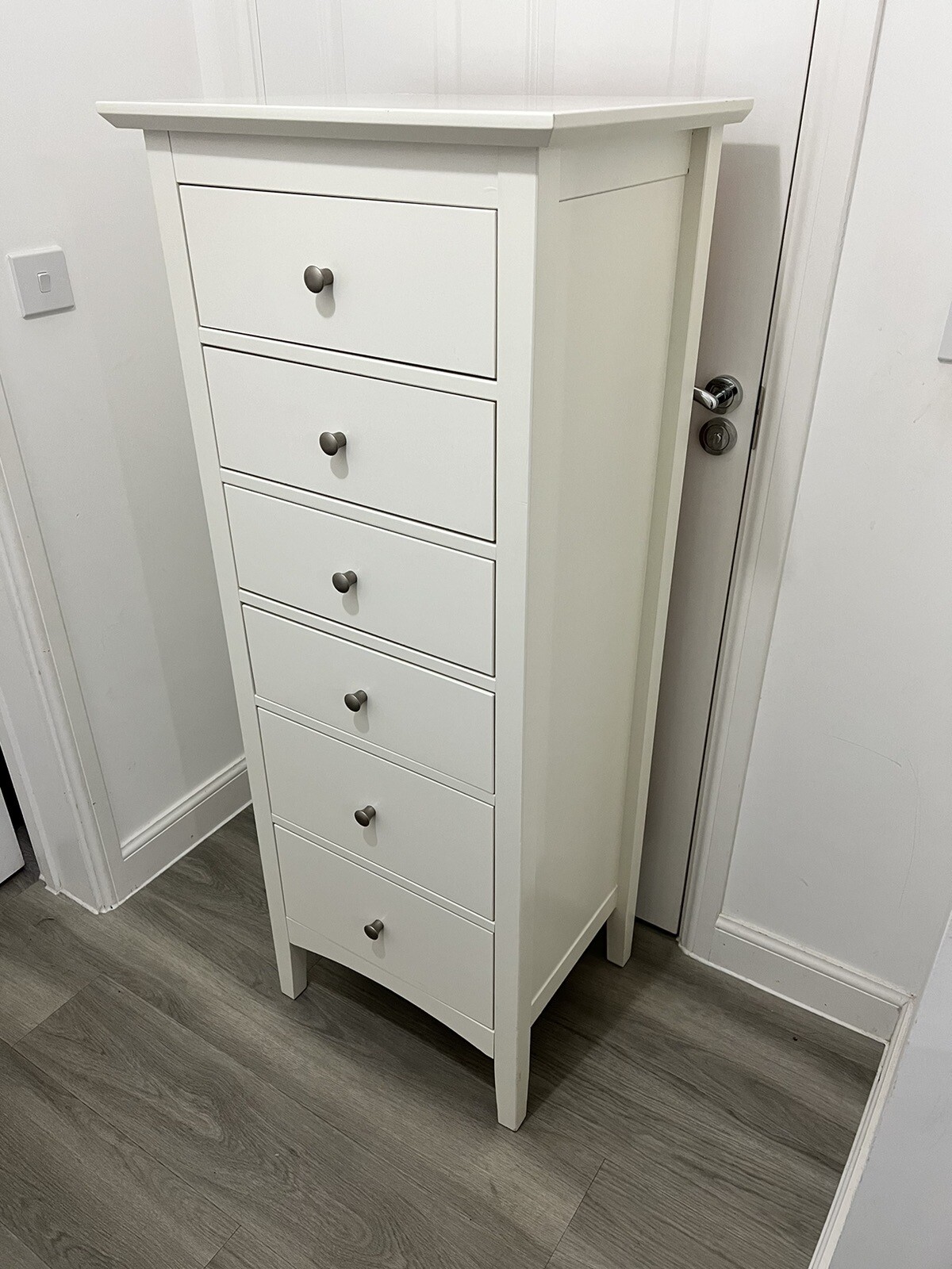 M&S Hastings Tall Boy, 6 Chest Of Drawers, White, RRP £279 Great