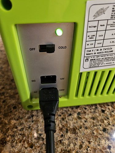 Mountain Dew Mini 6 Can Refrigerator w Shelf, Power cord Model MIS134MD Works - Picture 9 of 9