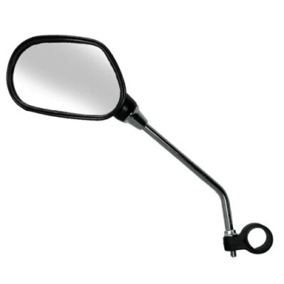 rétroviseur gauche DOKIO avec catadioptre tige Ø 8 mm collier 22,2 mm pour vélo