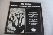 BARTOK LP SONATA PIANO PERCUSSION EDITH FARNADI. ANDRE GERTLER. PRINZ. ANTAL....