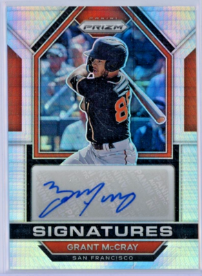 2023 Prizm Signatures Prizm Silver #SIG-GM Grant McCray RC - San