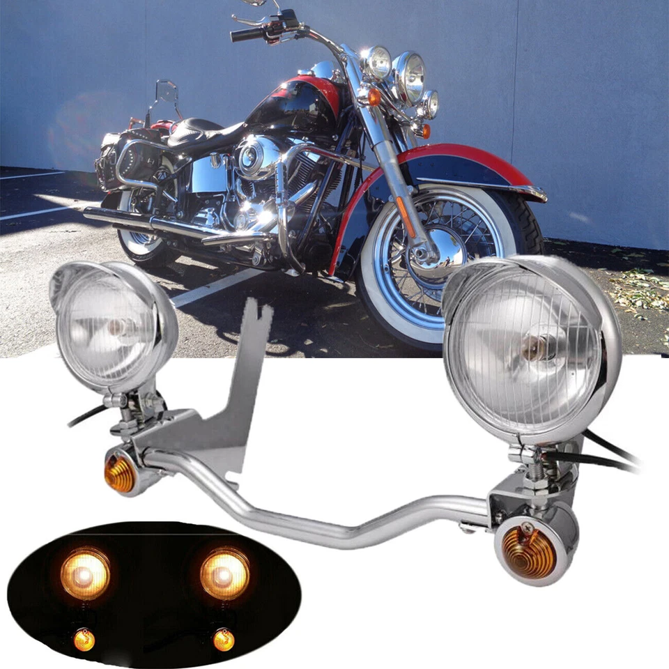 Barra de luces antiniebla de paso para Harley Electra Glide 94-13 Foto 4 de 4