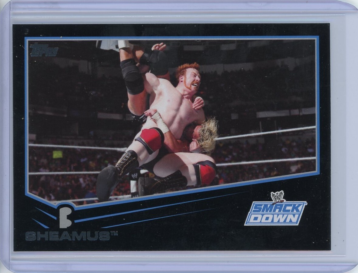 2013 Topps WWE 75 Sheamus Black Parallel 1:6 Packs
