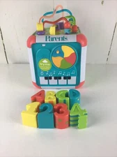Parents Activity Bead Maze Cube Educational Toy W/Blocks & Sounds By Battat Toys