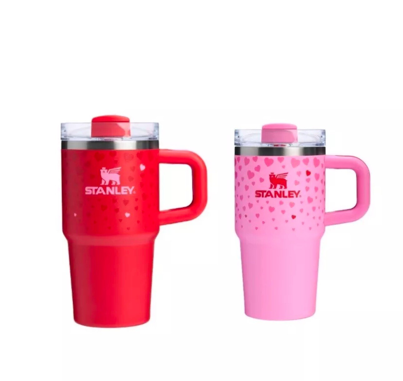 Stanley Cup Valentine’s Day 2025 Ruby Red & Sweet Hearts 20 oz 2 Pack Tumblers-image