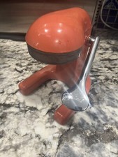 Fiesta Genuine Accessories Persimmon Orange Metal Juicer Retired 1990’s
