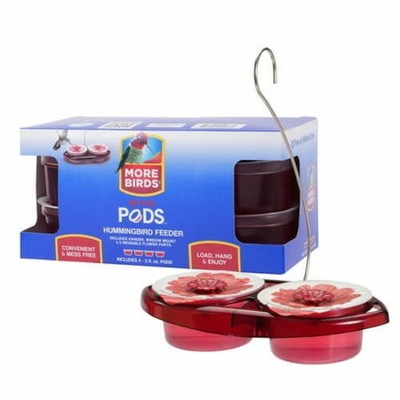 More Birds Nectar Pod Hummingbird Feeder w/ Hanger Mount 5 Ports and 4 Pods