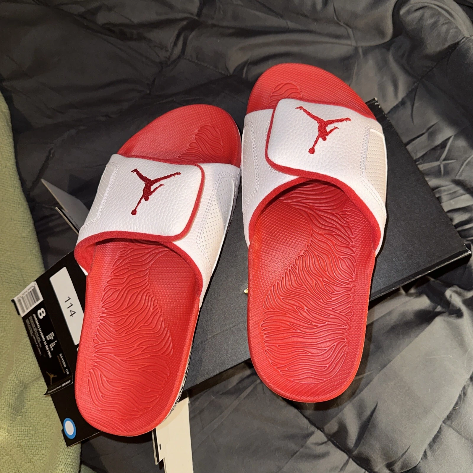 Jordan Hydro Slides retrò rosso taglia 8
