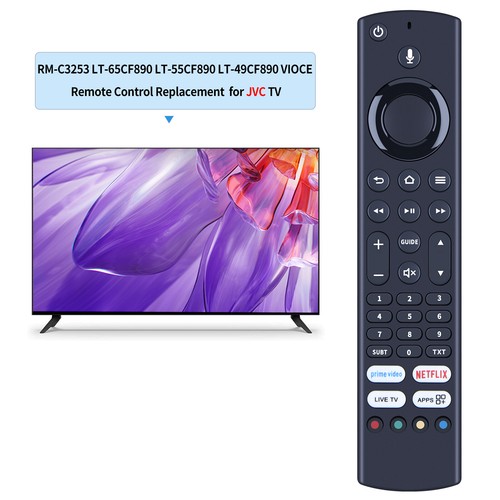 RM-C3253 Voice Remote Control For JVC TV LT-40CF890 LT-49CF890 LT-50CF890 - Picture 3 of 7
