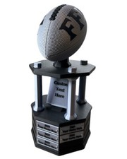 17" Fantasy Football Trophy 18 Year. Personalized /Custom League Plate Included
