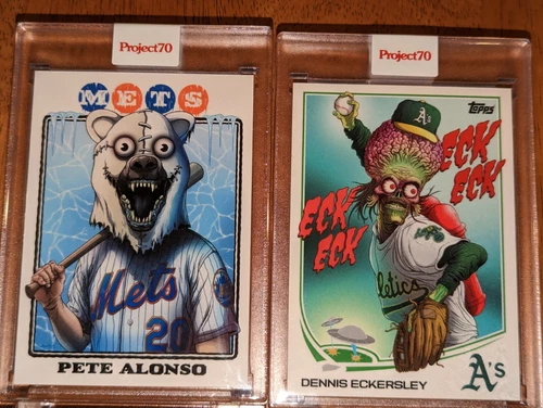 Topps Project70 Pete Alonso & Dennis Eckersley by Alex Pardee