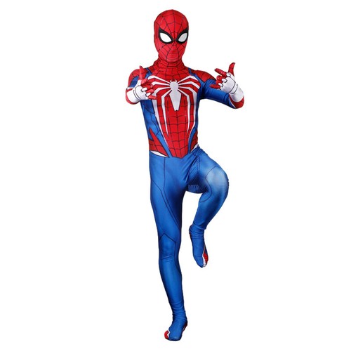 Spider-Man Advanced Jumpsuit Cosplay Spiderman Suit Costume Adult Kids Halloween - Picture 4 of 7