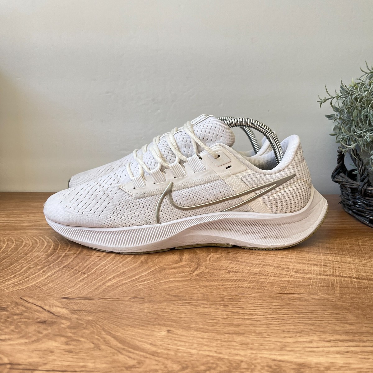 Nike Air Zoom Pegasus 38 CW7358-100 White-Metallic Silver