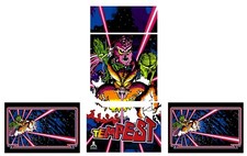 Arcade1up Tempest Arcade Cabinet Riser Kickplate J-Panel Riser Graphics Stickers