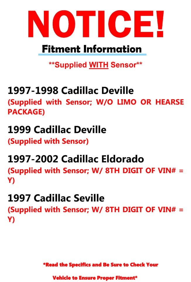 Kit de barra de amarre exterior de cremallera y piñón de dirección para Cadillac Deville Eldorado Sevilla Foto 2 de 4
