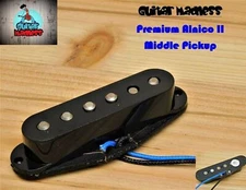 G.M. Premium Alnico II Black Stratocaster® Single Coil Middle (RWRP)
