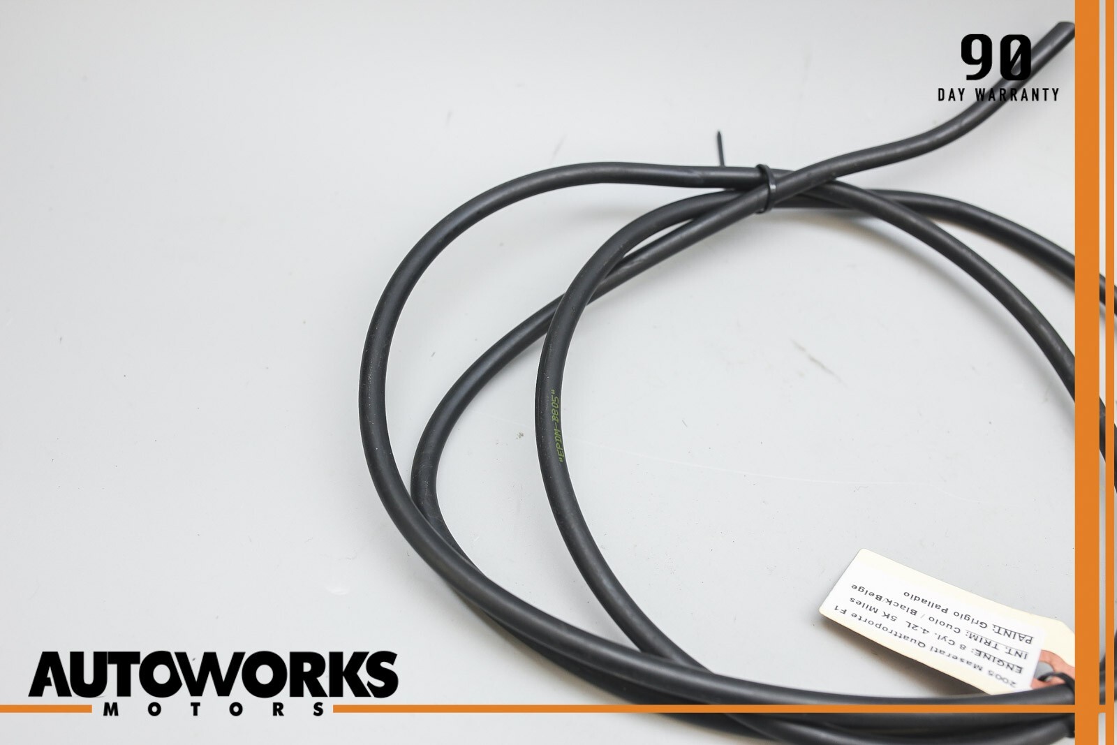 03-08 Maserati Quattroporte M139 Headlight Head Lamp Washer Nozzle Hose OEM