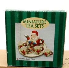 C&F Enterprises 1995 Miniature Santa Claus Tea Set
