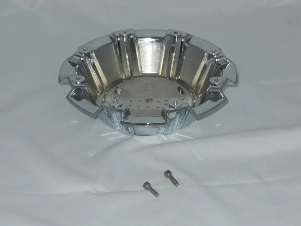 4 Pack - No Logo Replaces 3278 American Eagle Alloys Chrome Wheel Center Caps - Image 3 of 4