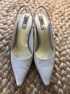 zara white kitten heels