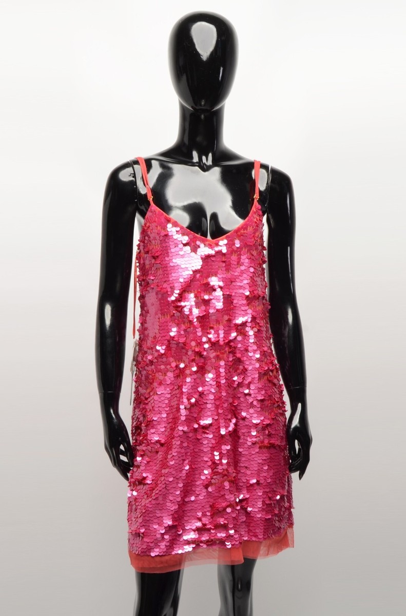 Nolita North Little Italy Y2K Sequim Pink Cocktail Barbie Mini Dress Size 42