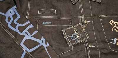 Vintage Y2K Raw Blue 3XL Denim Jacket NWT! Deadstock Urban Hip Hop