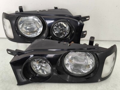 JDM Nissan Gloria CEDRIC Y33 GRAN TURISMO Front Headlight Lamp 1995-1999 Black