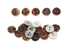 Sewing Buttons | Natural Antler Flatback Fasteners For Crafts, DIY, Clothing