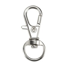 Giratorios Cierres Cordón Seguridad Gancho 32mm Longitud, Zinc Aleación, 50uds