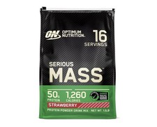 Optimum Nutrition Serious Mass 5.4kg Strawberry Protein Powder 7.78 per kilo