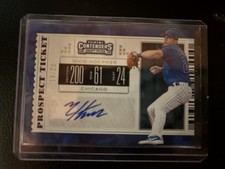 2019 Contenders DP Prospect Ticket Auto Nico Hoerner #19 Cracked Ice Ticket /23