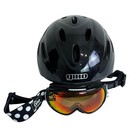 GIRO Nine.9 XL Black Ski Snowboard Helmet w Goggles Adjustable Protective