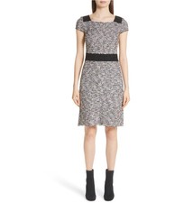 St. John Womens Eyelash Sheath Dress