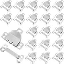 20 Sets Sewing Hooks and Eyes Closure, Sewing Snaps Fasteners Hook and Eye Closu