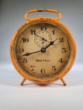 Haller Beatall Vintage German Mechanical Alarm Clock  For Repair  Collectable