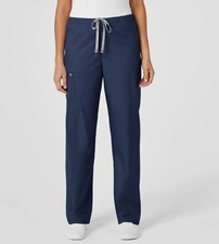 WONDERWINK Drawstring cargo stretch Unisex Scrub Pants -LARGE- Navy blue