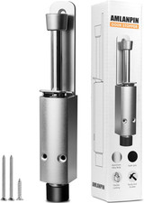 Door Stop - Heavy Duty Spring Loaded Step down Push on Door Holder/Stopper - Foo