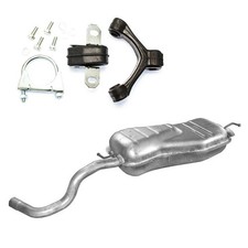 Endschalldämpfer Endtopf  Auspuff für VW New Beetle 1C 1.9C1 1Y7 2.0 8V + Kit