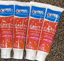 4 PACK Crest Kids CAVITY PROTECTION Toothpaste Bubble Gum 4.2oz ea Exp 4/26