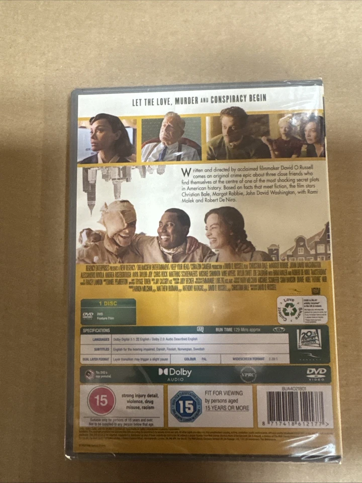 Amsterdam (2022) NEW SEALED DVD - Image 2 of 2