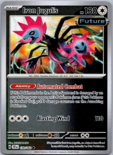Pokemon - Iron Jugulis - 139/162 - Reverse Holo - Temporal Forces - NM/M