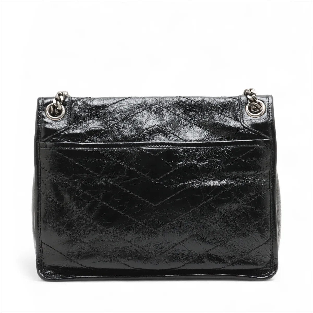 Saint Laurent Paris Niki Leather Chain Shoulder Bag Black 633158 thumbnail 2