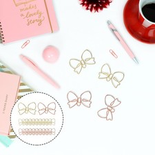 20Pcs Delicate Paper Clips Novelty Shaped Paper Clips Decors office paper clips