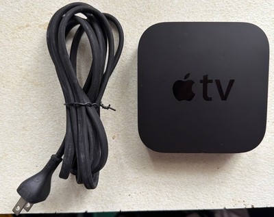 Apple TV model A1469 3rd generation Tested Power Cord & Box No Remote